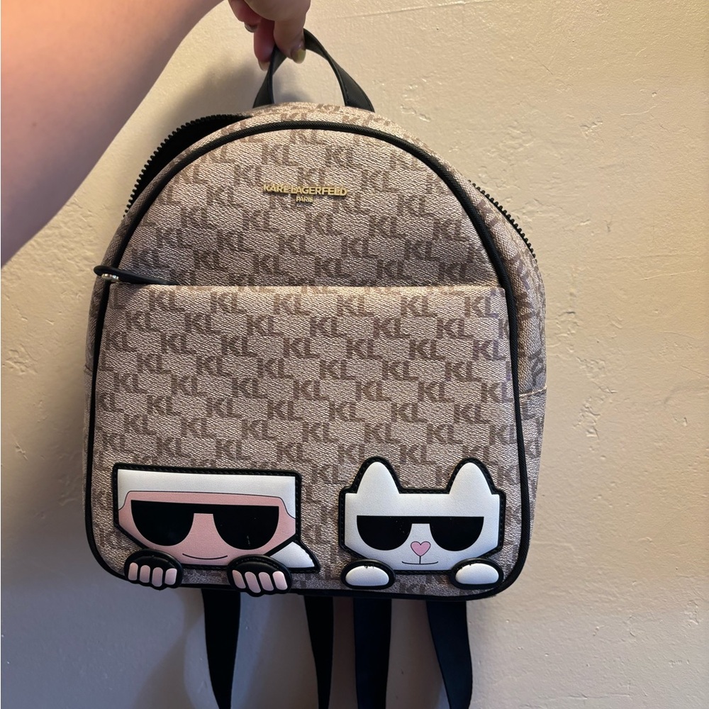 Karl Lagerfeld Beige and Black